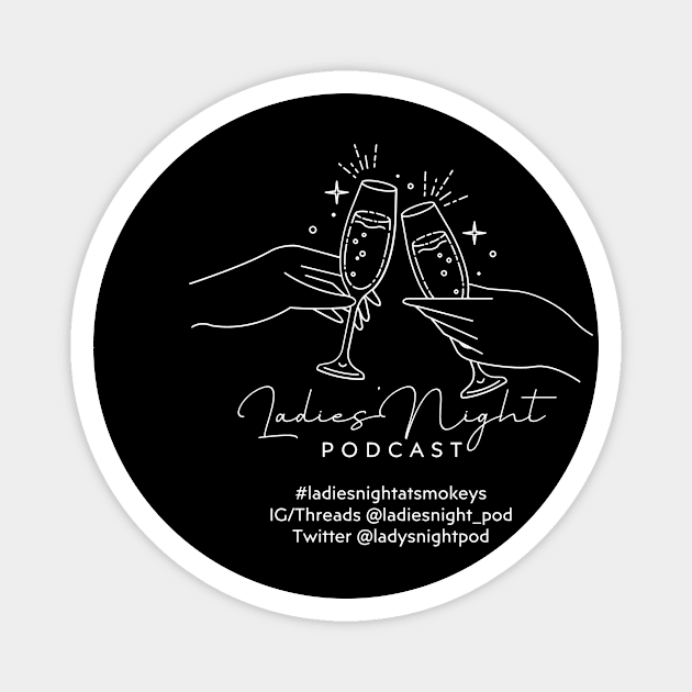 Ladies’ Night Basic Podcast Logo Magnet by Ladies’ Night Pod